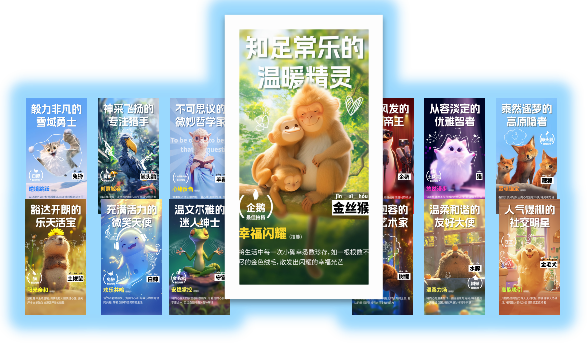 蓝色展架与手册物料配图