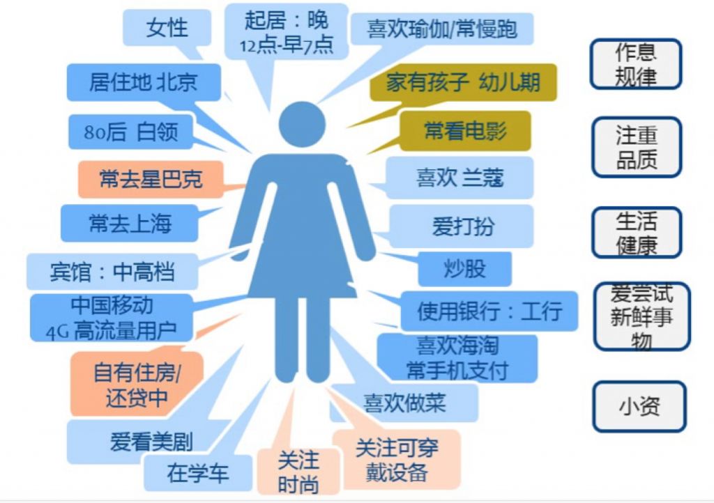 岗位人才画像要素示意图
